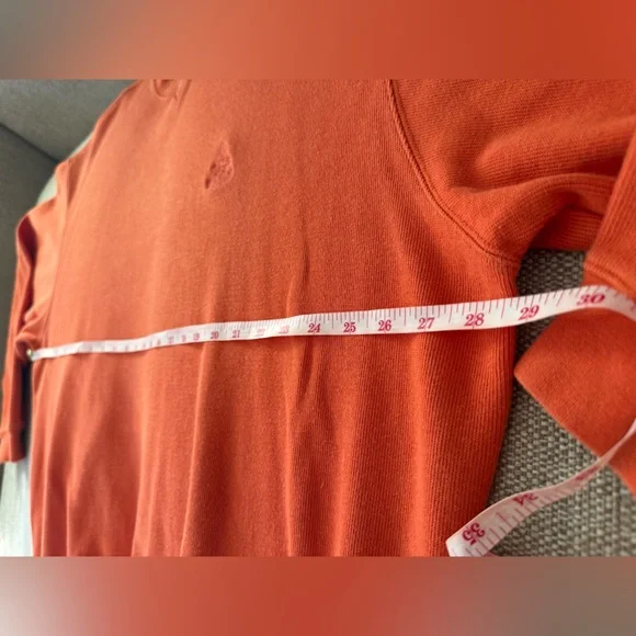 Vintage Faconnable Mens Sweater Long Sleeve 100% Cotton Rust Color 2XL - Picture 2 of 7